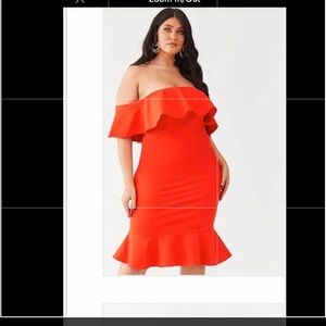 Off the shoulder dress